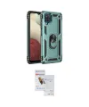 ieg™ Galaxy A22 Kılıf Ahenk Klasik Koleksiyonu - Siyah Seramik Nano Ekran Koruyucu