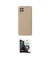 ieg™ Galaxy A22 Kılıf Ahenk Serisi - Şeffaf Temperli Cam Ekran Koruyucu