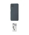 ieg™ Galaxy A22 Kılıf Ahenk Serisi - Şeffaf Uv Polymer Nano Ekran Koruyucu
