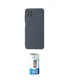 ieg™ Galaxy A22 Kılıf Ahenk Serisi - Siyah 5D Eko Cam Ekran Koruyucu