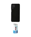ieg™ Galaxy A22 Kılıf Ahenk Serisi - Siyah 5D Eko Cam Ekran Koruyucu