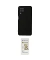 ieg™ Galaxy A22 Kılıf Ahenk Serisi - Siyah Mat Seramik Nano Ekran Koruyucu