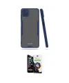 ieg™ Galaxy A22 Kılıf Atlas Asil Serisi - Şeffaf Temperli Cam Ekran Koruyucu