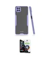 ieg™ Galaxy A22 Kılıf Atlas Asil Serisi - Şeffaf Temperli Cam Ekran Koruyucu