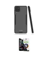 ieg™ Galaxy A22 Kılıf Atlas Asil Serisi - Şeffaf Temperli Cam Ekran Koruyucu