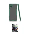 ieg™ Galaxy A22 Kılıf Atlas Asil Serisi - Şeffaf Temperli Cam Ekran Koruyucu