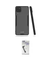 ieg™ Galaxy A22 Kılıf Atlas Asil Serisi - Şeffaf Uv Polymer Nano Ekran Koruyucu