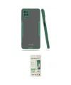 ieg™ Galaxy A22 Kılıf Atlas Asil Serisi - Siyah 20D Premium Cam Ekran Koruyucu