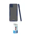 ieg™ Galaxy A22 Kılıf Atlas Asil Serisi - Siyah 5D Eko Cam Ekran Koruyucu