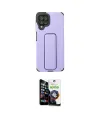 ieg™ Galaxy A22 Kılıf Çekirdek Yansıma - Şeffaf Temperli Cam Ekran Koruyucu