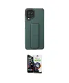 ieg™ Galaxy A22 Kılıf Çekirdek Yansıma - Şeffaf Temperli Cam Ekran Koruyucu