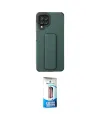 ieg™ Galaxy A22 Kılıf Çekirdek Yansıma - Siyah 5D Eko Cam Ekran Koruyucu