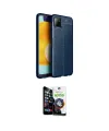 ieg™ Galaxy A22 Kılıf Doruk Klasik Özel Seri - Şeffaf Temperli Cam Ekran Koruyucu