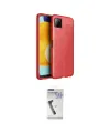 ieg™ Galaxy A22 Kılıf Doruk Klasik Özel Seri - Şeffaf Uv Polymer Nano Ekran Koruyucu