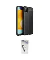 ieg™ Galaxy A22 Kılıf Doruk Klasik Özel Seri - Şeffaf Uv Polymer Nano Ekran Koruyucu
