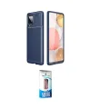 ieg™ Galaxy A22 Kılıf Eksen Form Prime - Siyah 5D Eko Cam Ekran Koruyucu