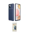 ieg™ Galaxy A22 Kılıf Eksen Form Prime - Siyah 6D Mat Seramik Hayalet Nano Ekran Koruyucu