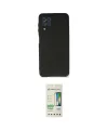 ieg™ Galaxy A22 Kılıf Kozmos Yansıma Özel Seri - Siyah 20D Premium Cam Ekran Koruyucu