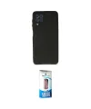 ieg™ Galaxy A22 Kılıf Kozmos Yansıma Özel Seri - Siyah 5D Eko Cam Ekran Koruyucu