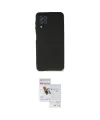 ieg™ Galaxy A22 Kılıf Kozmos Yansıma Özel Seri - Siyah Seramik Nano Ekran Koruyucu