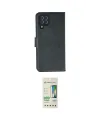 ieg™ Galaxy A22 Kılıf Siluet Işık Serisi - Siyah 20D Premium Cam Ekran Koruyucu