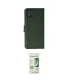 ieg™ Galaxy A22 Kılıf Siluet Işık Serisi - Siyah 20D Premium Cam Ekran Koruyucu