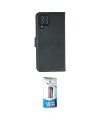 ieg™ Galaxy A22 Kılıf Siluet Işık Serisi - Siyah 5D Eko Cam Ekran Koruyucu