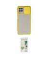 ieg™ Galaxy A22 Kılıf Vadi Çizgi - Siyah 20D Premium Cam Ekran Koruyucu