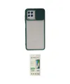 ieg™ Galaxy A22 Kılıf Vadi Çizgi - Siyah 20D Premium Cam Ekran Koruyucu