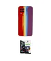 ieg™ Galaxy A22 Kılıf Yadigar Çizgi - Şeffaf Temperli Cam Ekran Koruyucu