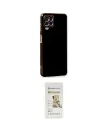 ieg™ Galaxy A22 Kılıf Yankı Serisi - Siyah Mat Seramik Nano Ekran Koruyucu