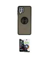 ieg™ Galaxy A22 Kılıf Yörünge Çizgi - Şeffaf Temperli Cam Ekran Koruyucu