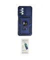 ieg™ Galaxy A23 4G Kılıf Ahenk Klasik - Şeffaf Pasifik Cam Ekran Koruyucu