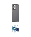 ieg™ Galaxy A23 4G Kılıf Atlas Form - Siyah 3D Antistatik Cam Ekran Koruyucu