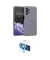ieg™ Galaxy A23 4G Kılıf Kozmos Yansıma Özel Seri - Siyah 3D Antistatik Cam Ekran Koruyucu