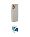 ieg™ Galaxy A23 4G Kılıf Vadi Minimal - Siyah 3D Antistatik Cam Ekran Koruyucu