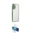 ieg™ Galaxy A23 4G Kılıf Vadi Minimal - Siyah 3D Antistatik Cam Ekran Koruyucu