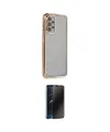 ieg™ Galaxy A23 4G Kılıf Vadi Minimal - Siyah 3D Antistatik Hayalet Cam Ekran Koruyucu