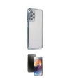 ieg™ Galaxy A23 4G Kılıf Vadi Minimal - Siyah 3D Antistatik Mat Seramik Nano Ekran Koruyucu