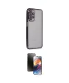 ieg™ Galaxy A23 4G Kılıf Vadi Minimal - Siyah 3D Antistatik Mat Seramik Nano Ekran Koruyucu
