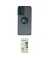 ieg™ Galaxy A23 4G Kılıf Yörünge Çizgi - Siyah 20D Premium Cam Ekran Koruyucu
