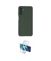 ieg™ Galaxy A24 4G Kılıf Ahenk Serisi - Siyah 3D Antistatik Cam Ekran Koruyucu