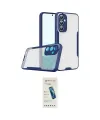ieg™ Galaxy A24 4G Kılıf Atlas Asil Serisi - Şeffaf Pasifik Cam Ekran Koruyucu