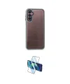 ieg™ Galaxy A24 4G Kılıf Eksen Doku Prime - Siyah 3D Antistatik Seramik Nano Ekran Koruyucu