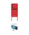 ieg™ Galaxy A24 4G Kılıf Vadi Form Prime - Siyah 3D Antistatik Cam Ekran Koruyucu