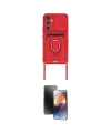 ieg™ Galaxy A24 4G Kılıf Vadi Form Prime - Siyah 3D Antistatik Mat Seramik Nano Ekran Koruyucu