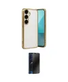 ieg™ Galaxy A24 4G Kılıf Vadi Minimal - Siyah 3D Antistatik Hayalet Cam Ekran Koruyucu