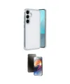 ieg™ Galaxy A24 4G Kılıf Vadi Minimal - Siyah 3D Antistatik Mat Seramik Nano Ekran Koruyucu
