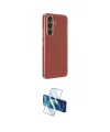 ieg™ Galaxy A24 4G Kılıf Yankı Serisi - Siyah 3D Antistatik Cam Ekran Koruyucu