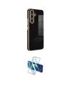 ieg™ Galaxy A24 4G Kılıf Yankı Serisi - Siyah 3D Antistatik Cam Ekran Koruyucu